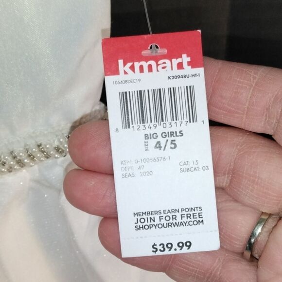 Little Girl's Flower Girl Formal Dress Wedding Event Size 4/5 - Picture 7 of 8